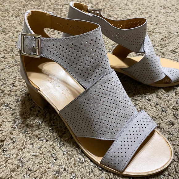 Grey Suede Heels - Picture 3 of 5